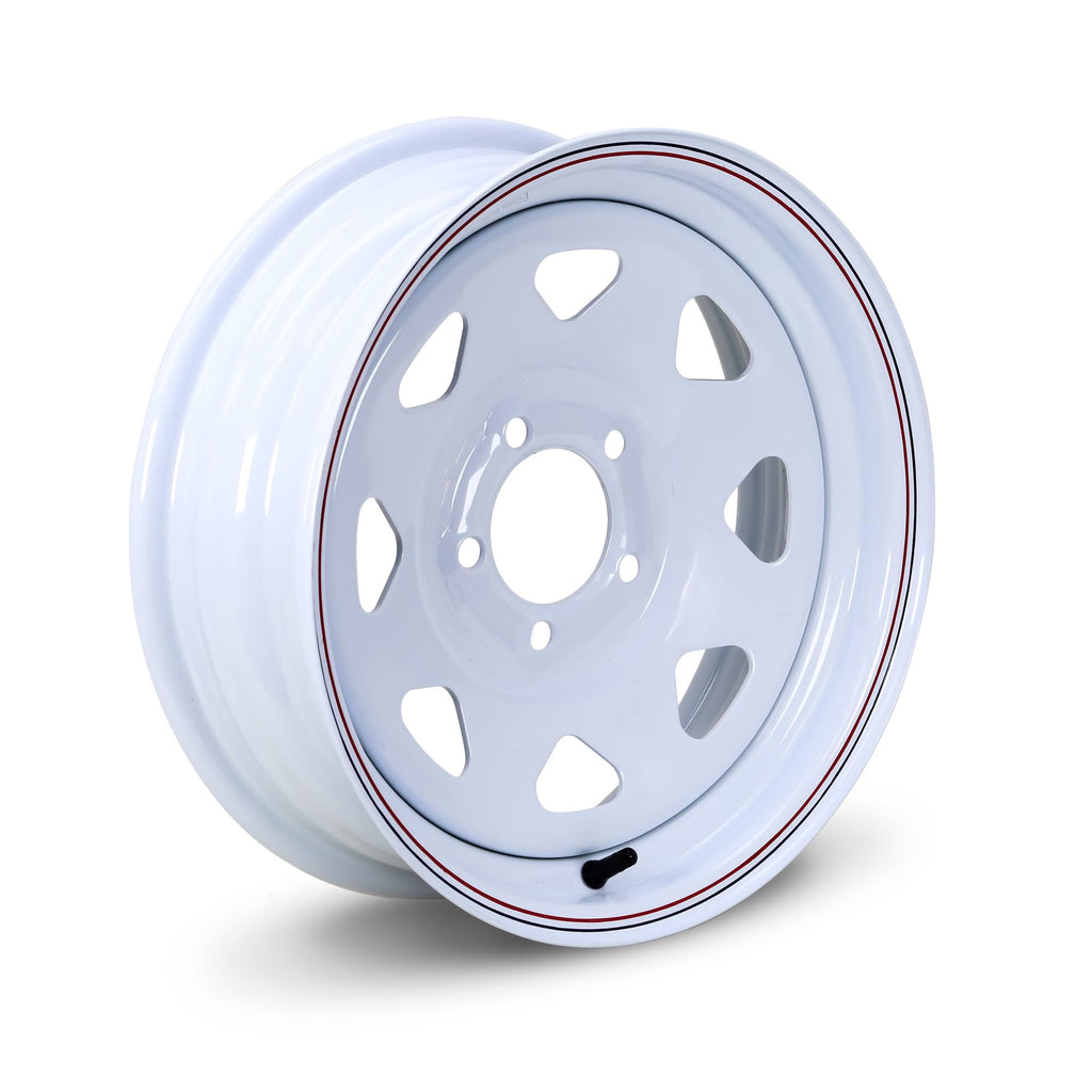 Trailer Tire Wheel ST205/75D15 6PR 101L 5X4.5 White Spoke Pk2 O16189