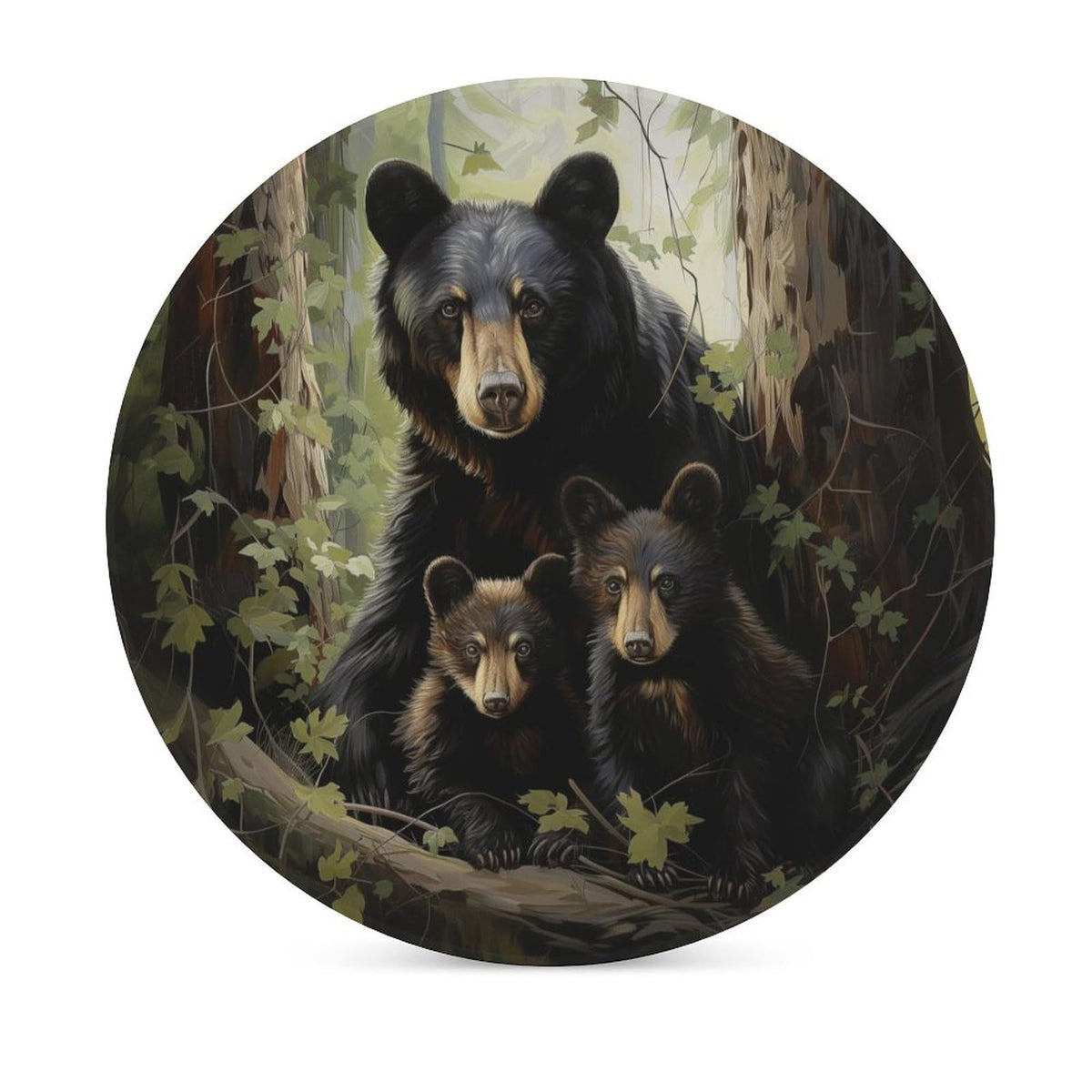 Absorbent Ceramic Stone Coasters Set of 4 Cork Base H72933