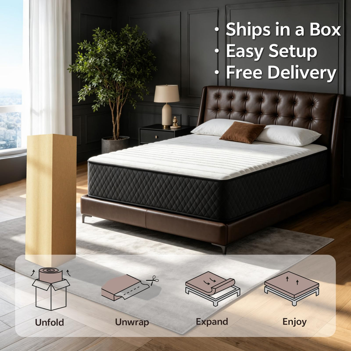 Full Size 12 Inch Hybrid Mattress I22098