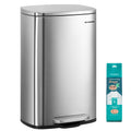 13 Gallon Stainless Steel Trash Can H14446