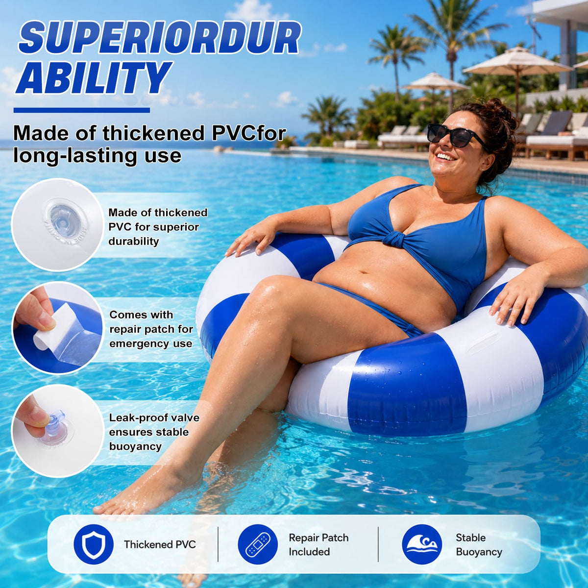 Inflatable Pool Floats 4 Pack X743058