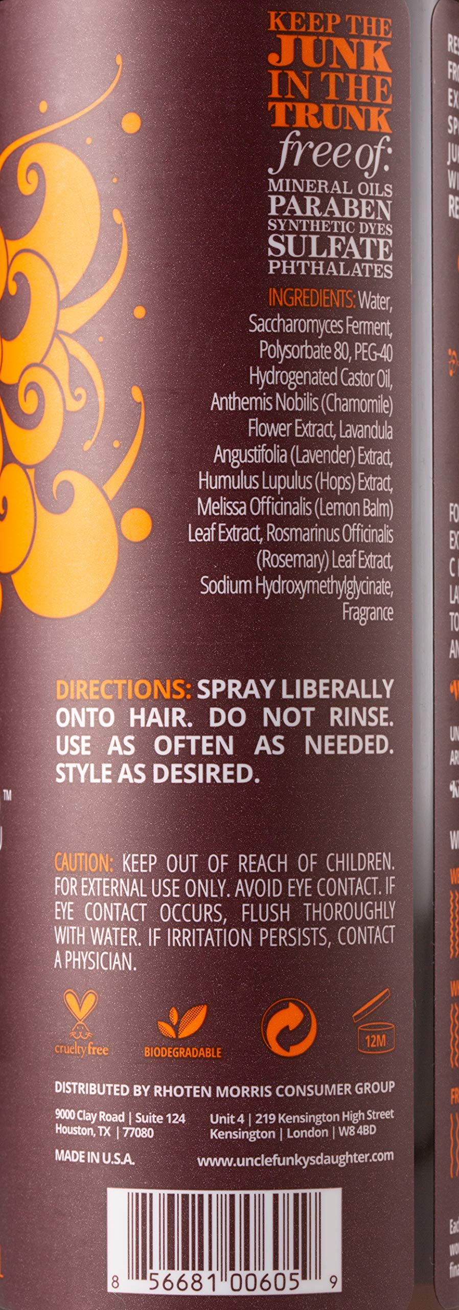 8 oz Hair Odor Neutralizing Tonic E76164