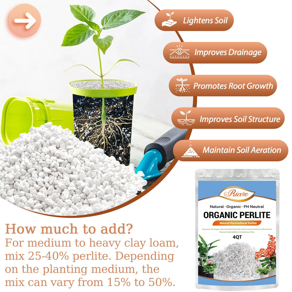 4QT Organic Horticultural Perlite Soil Amendment D199