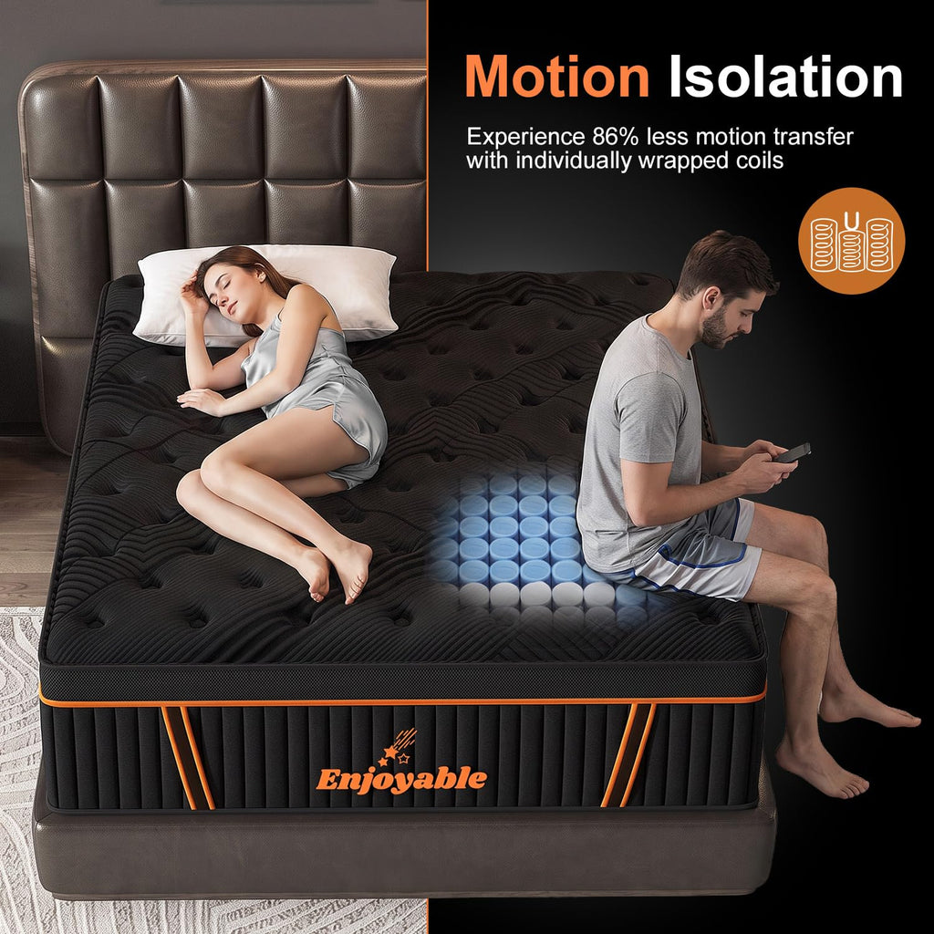 14 Inch Hybrid Full Size Mattress with Memory Foam & Pocket Springs N98636