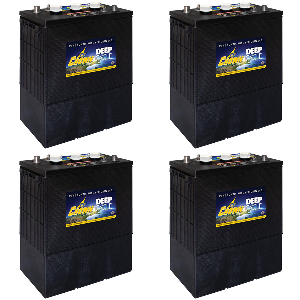 6V 390Ah Deep Cycle Flooded Lead Acid Battery Pack of 4 W308342
