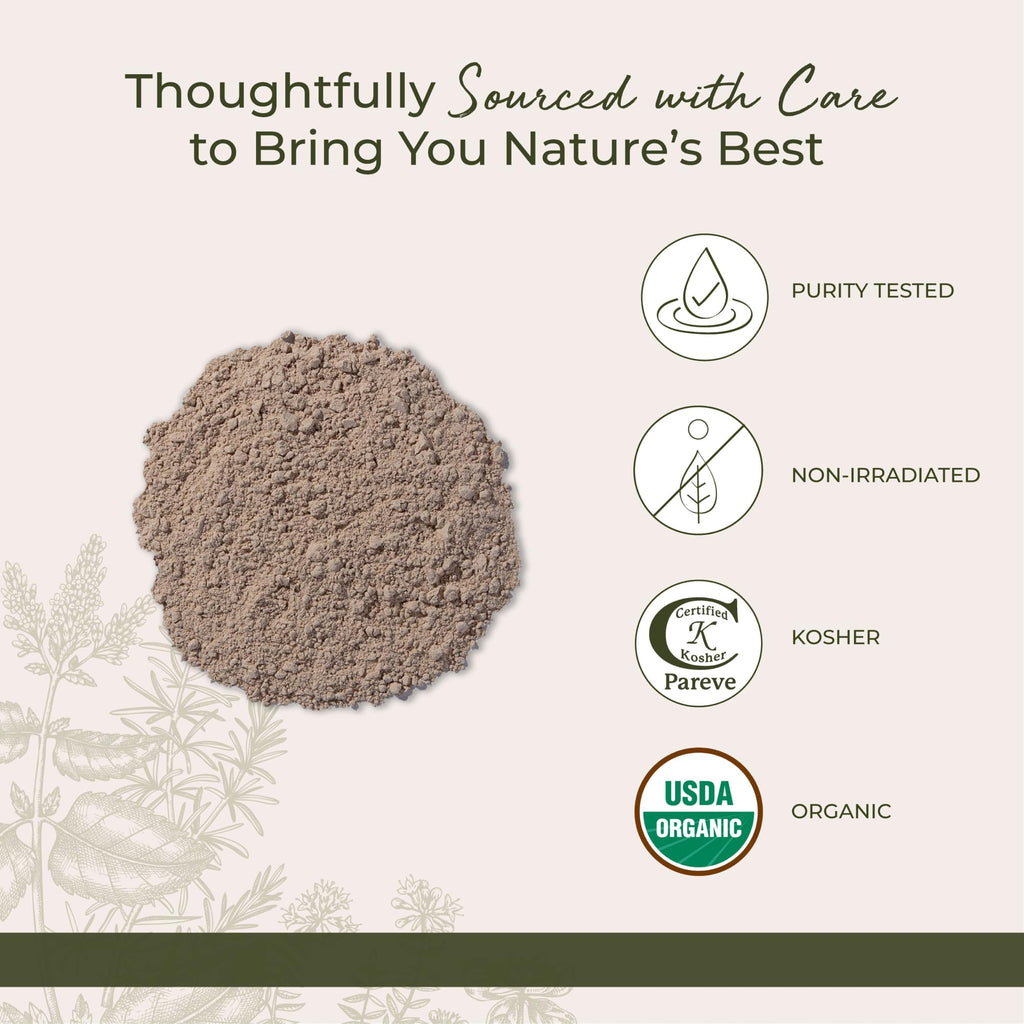 Organic Psyllium Husks Powder 1 lb Bag Z6855