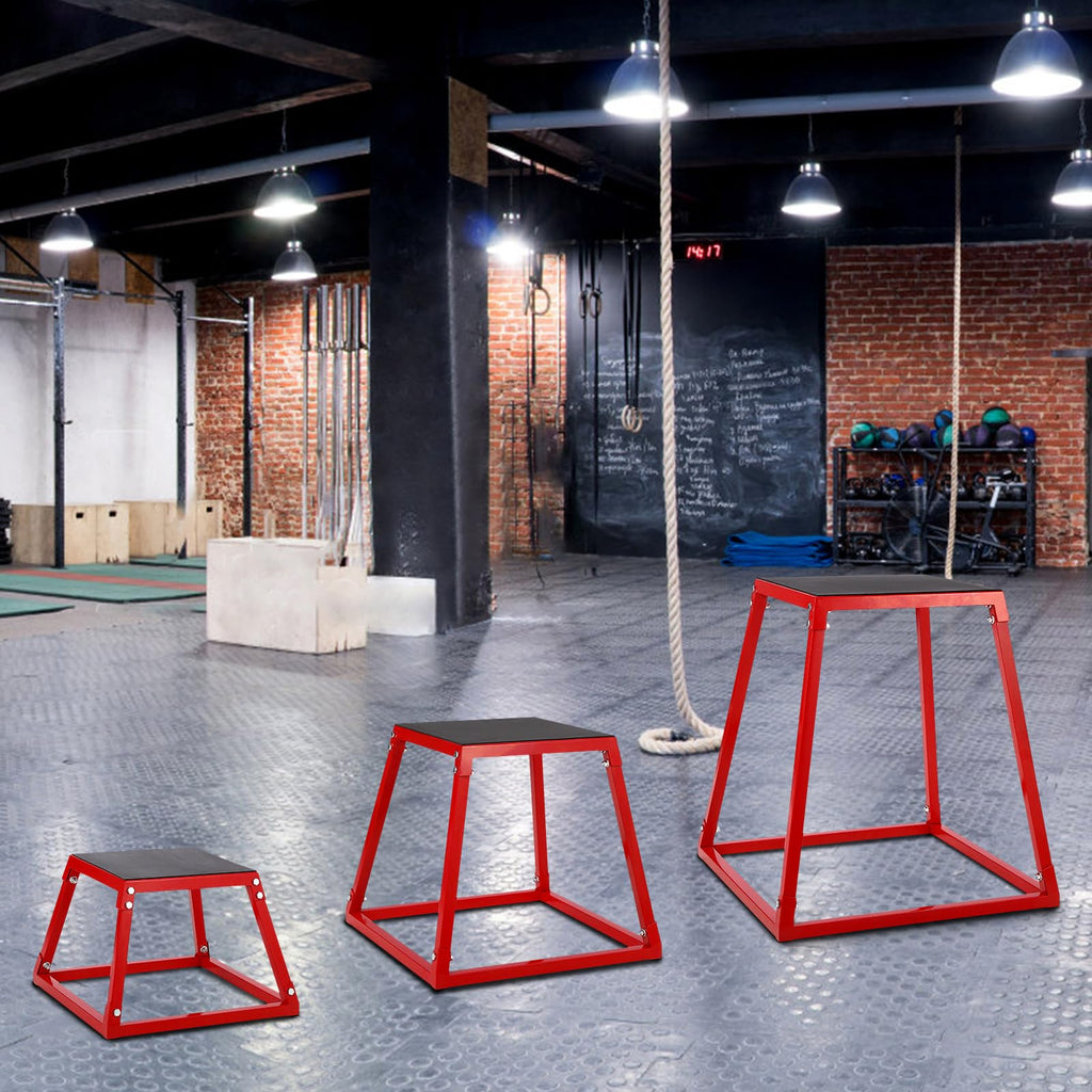 Steel Jump Box Set with Non-Slip Rubber Pad S666711
