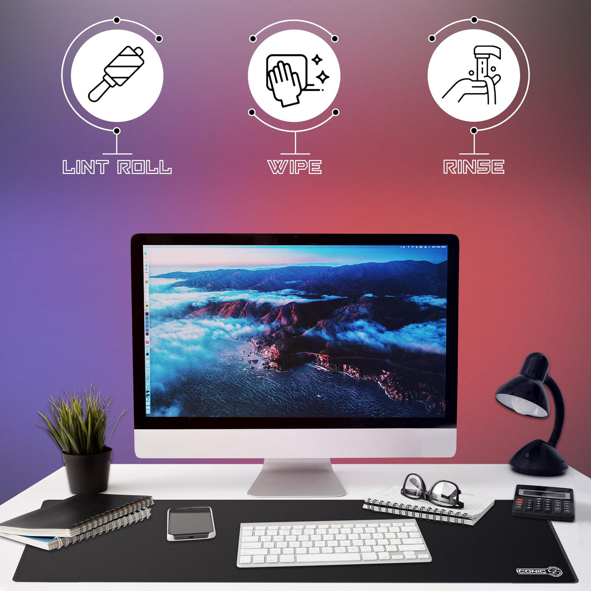 Oversized Gaming Desk Mat 54"x23" 4mm H11701
