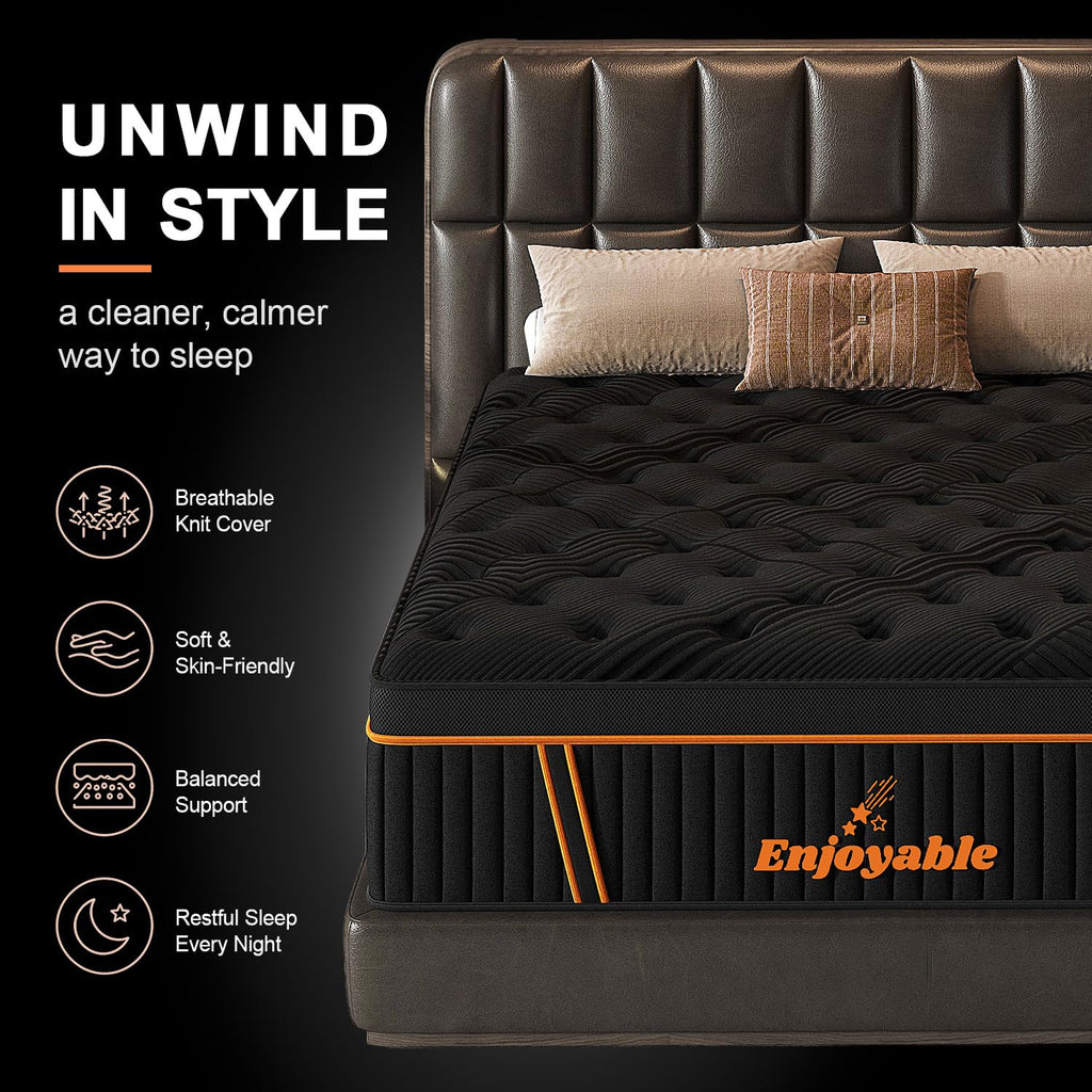 14 Inch Hybrid Full Size Mattress with Memory Foam & Pocket Springs N98636