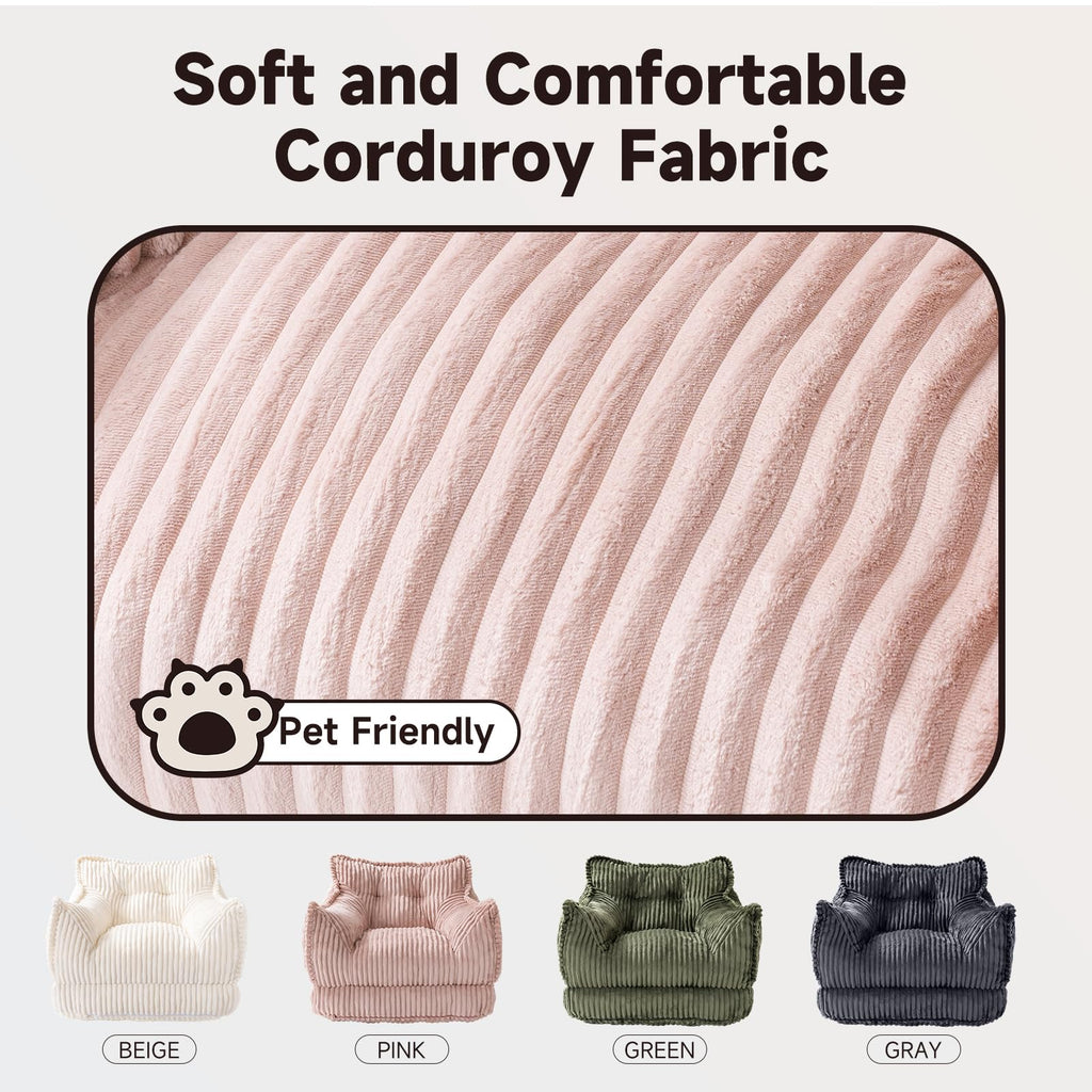 2 in 1 Folding Sofa Bed Pink I7946