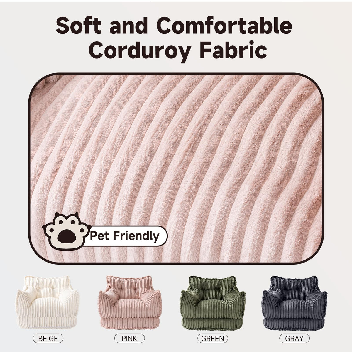 2 in 1 Folding Sofa Bed Pink I7946