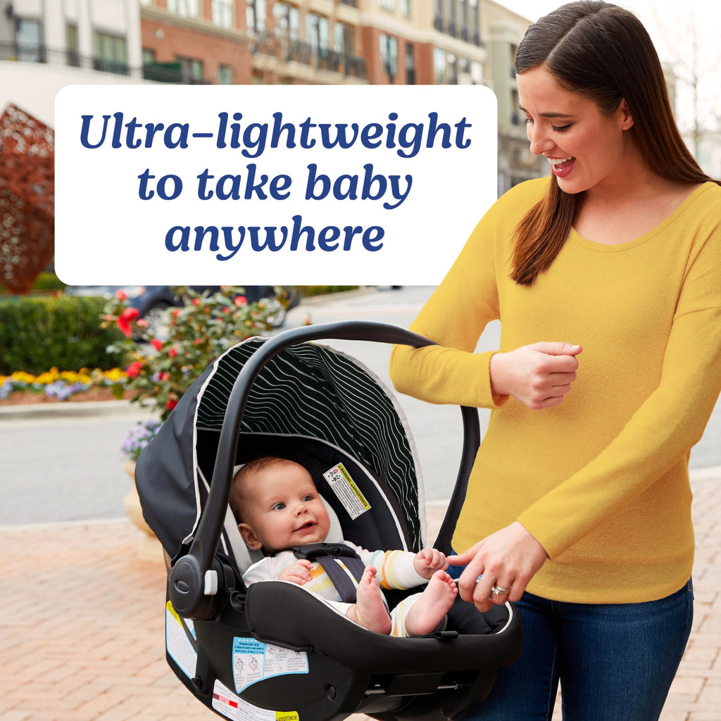 Lightweight Rear-Facing Infant Car Seat with Adjustable Base F8378