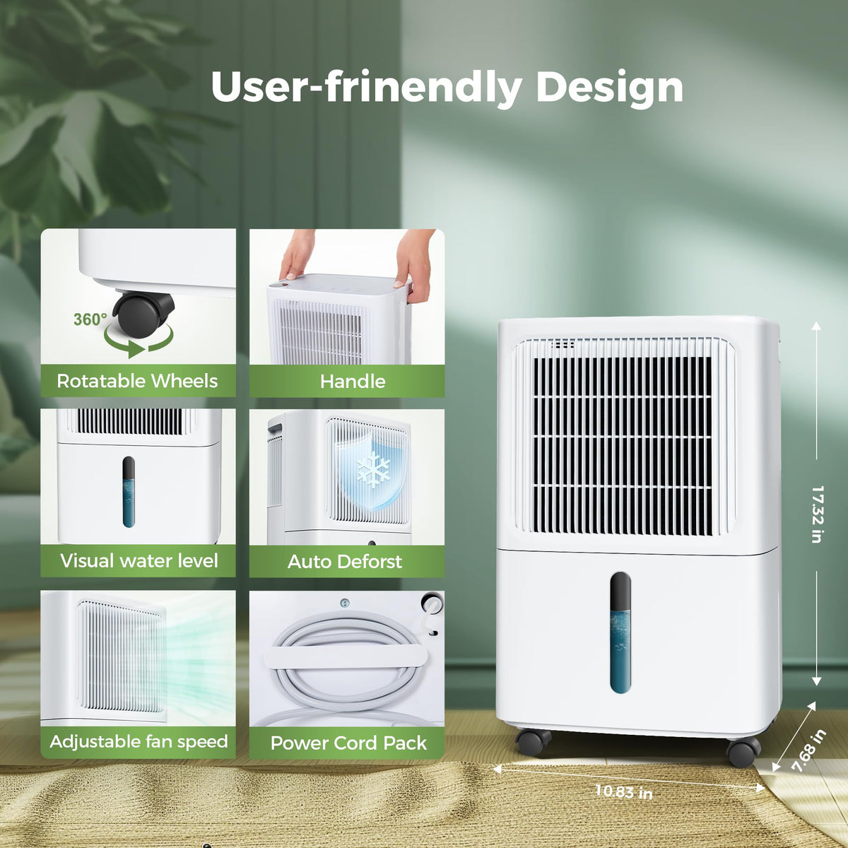 2,500 Sq.Ft 34 Pint Dehumidifier L429