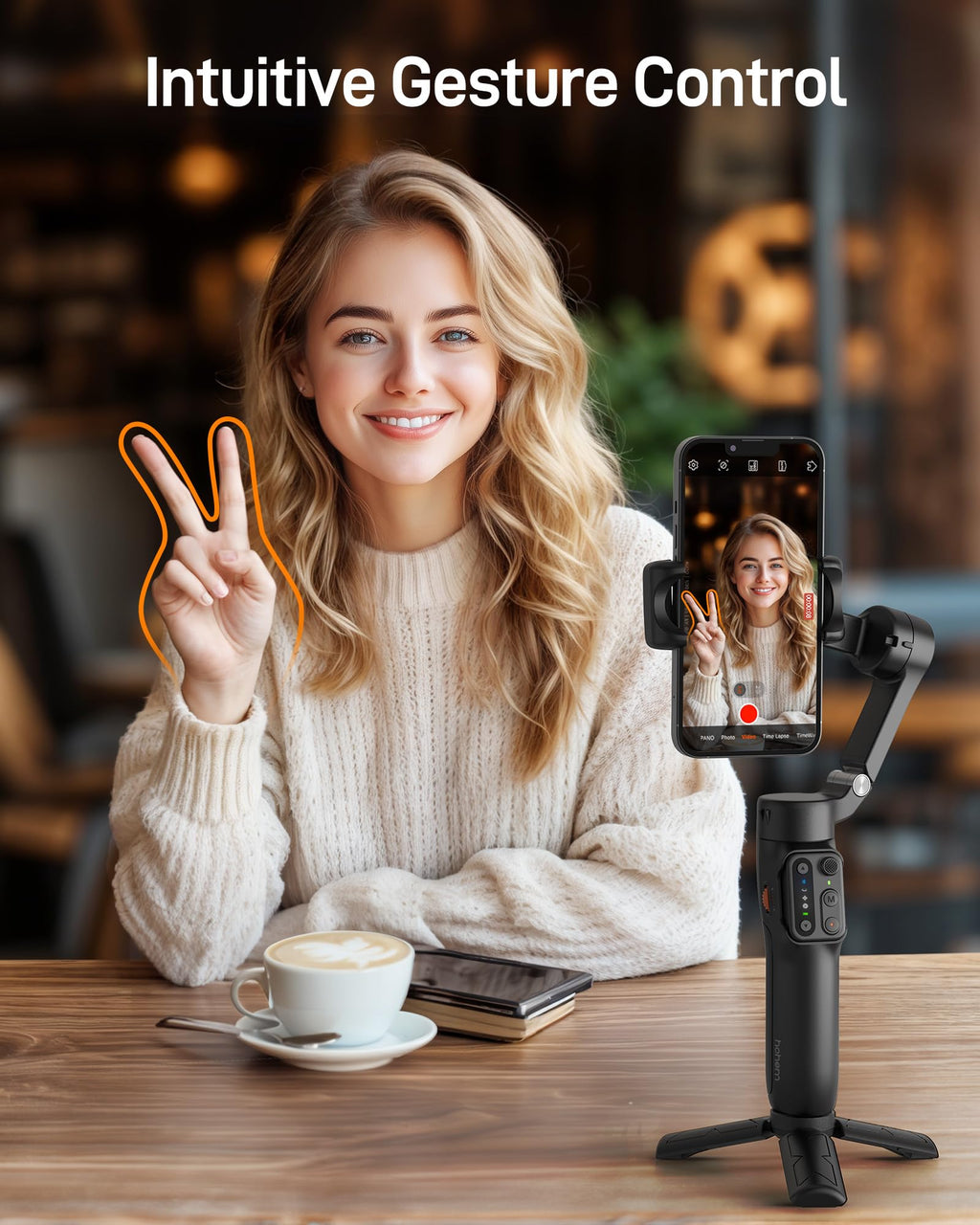 Black 3-Axis Gimbal Stabilizer E883