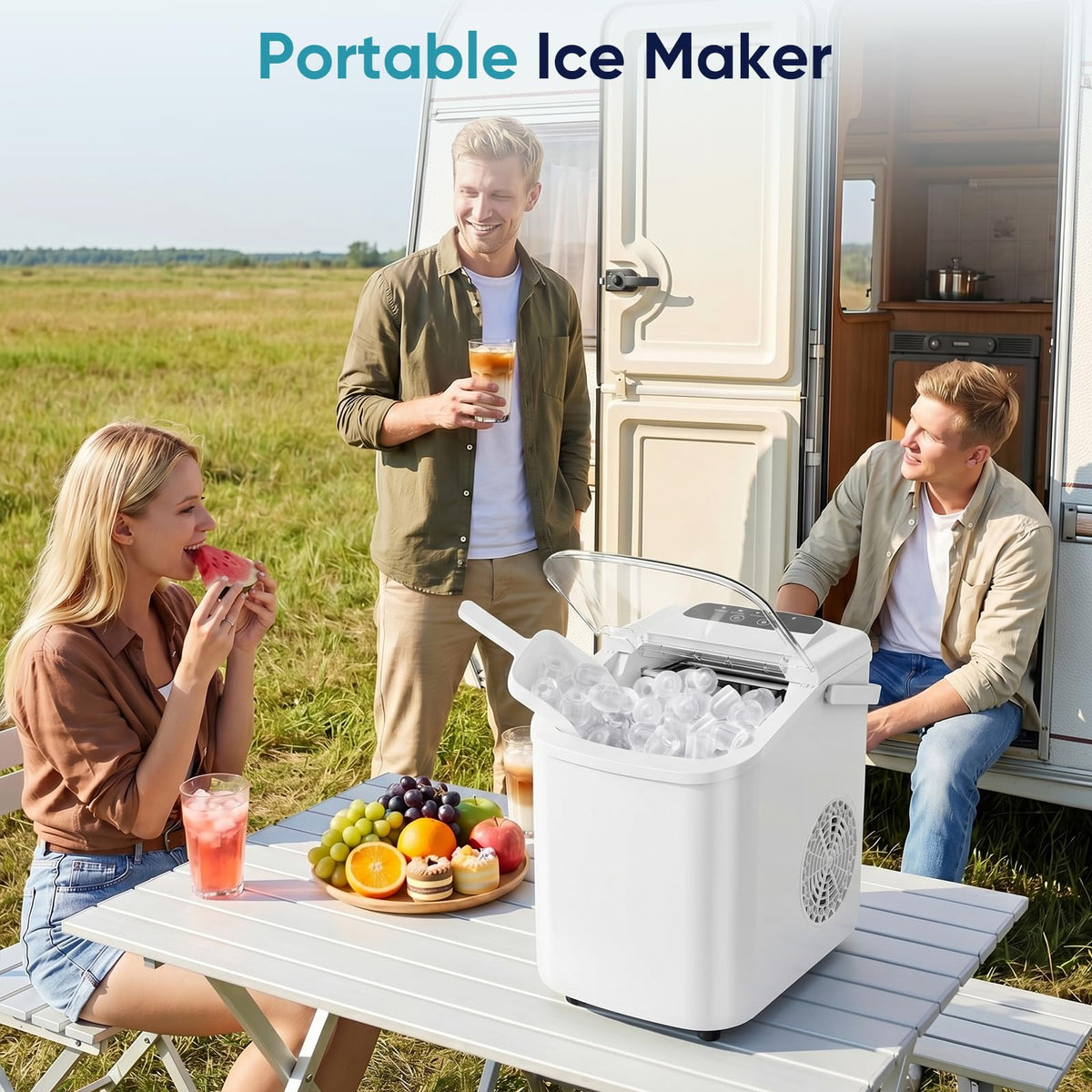 Countertop Ice Maker with Portable Handle S62265