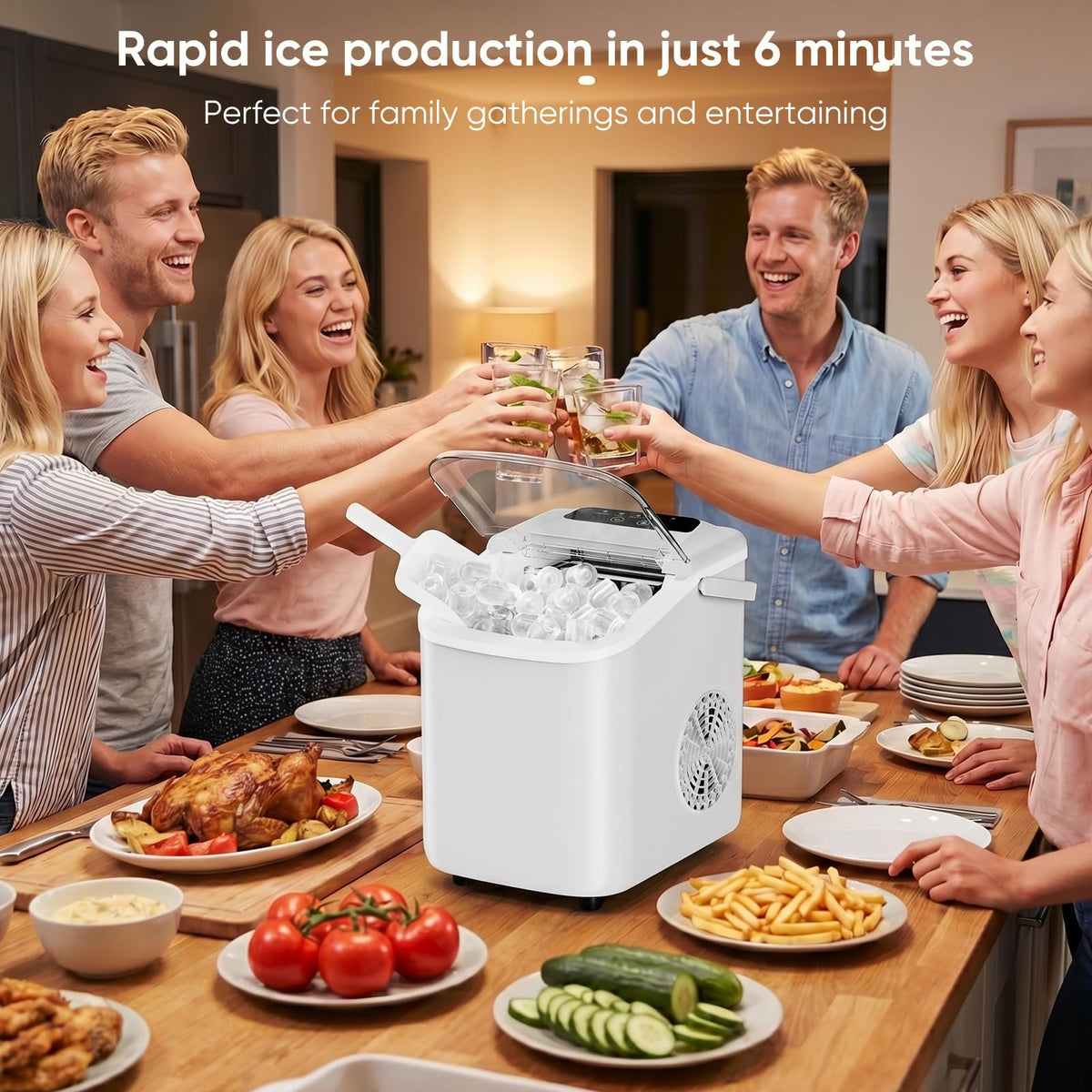 Countertop Ice Maker with Portable Handle S62265