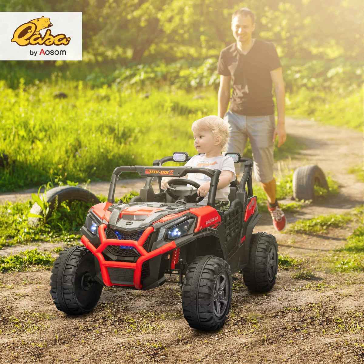 24V 2 Seater Electric Off-Road UTV Truck V4326