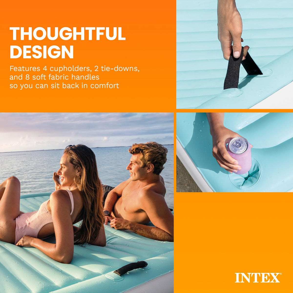 Inflatable Floating Water Lounge Mat X559