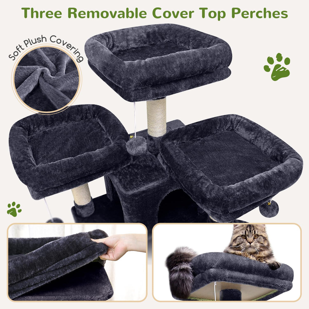 Dark Grey XXL Cat Tower C12103