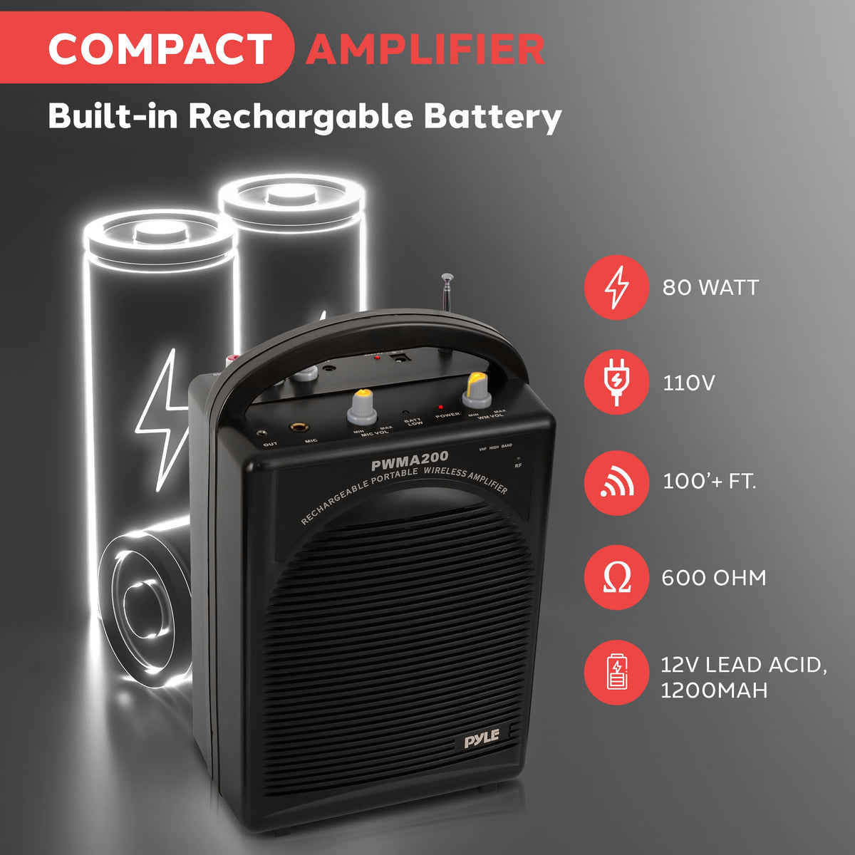Portable PA Speaker & Microphone System I17696