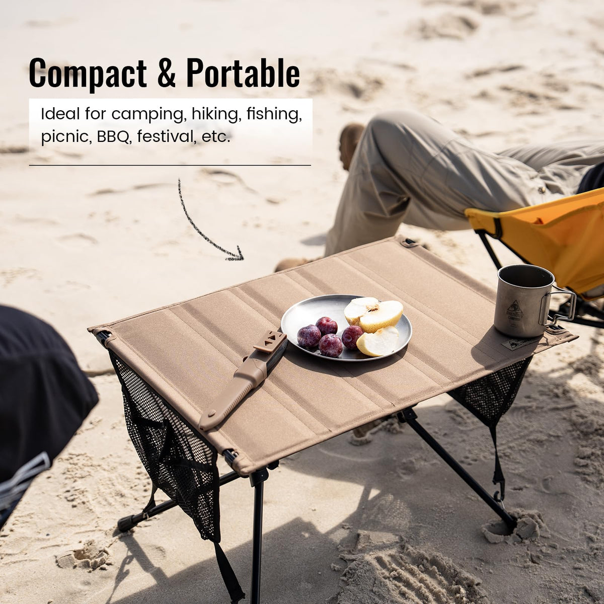 Ultralight Foldable Camping Table 2.4 lbs D3913