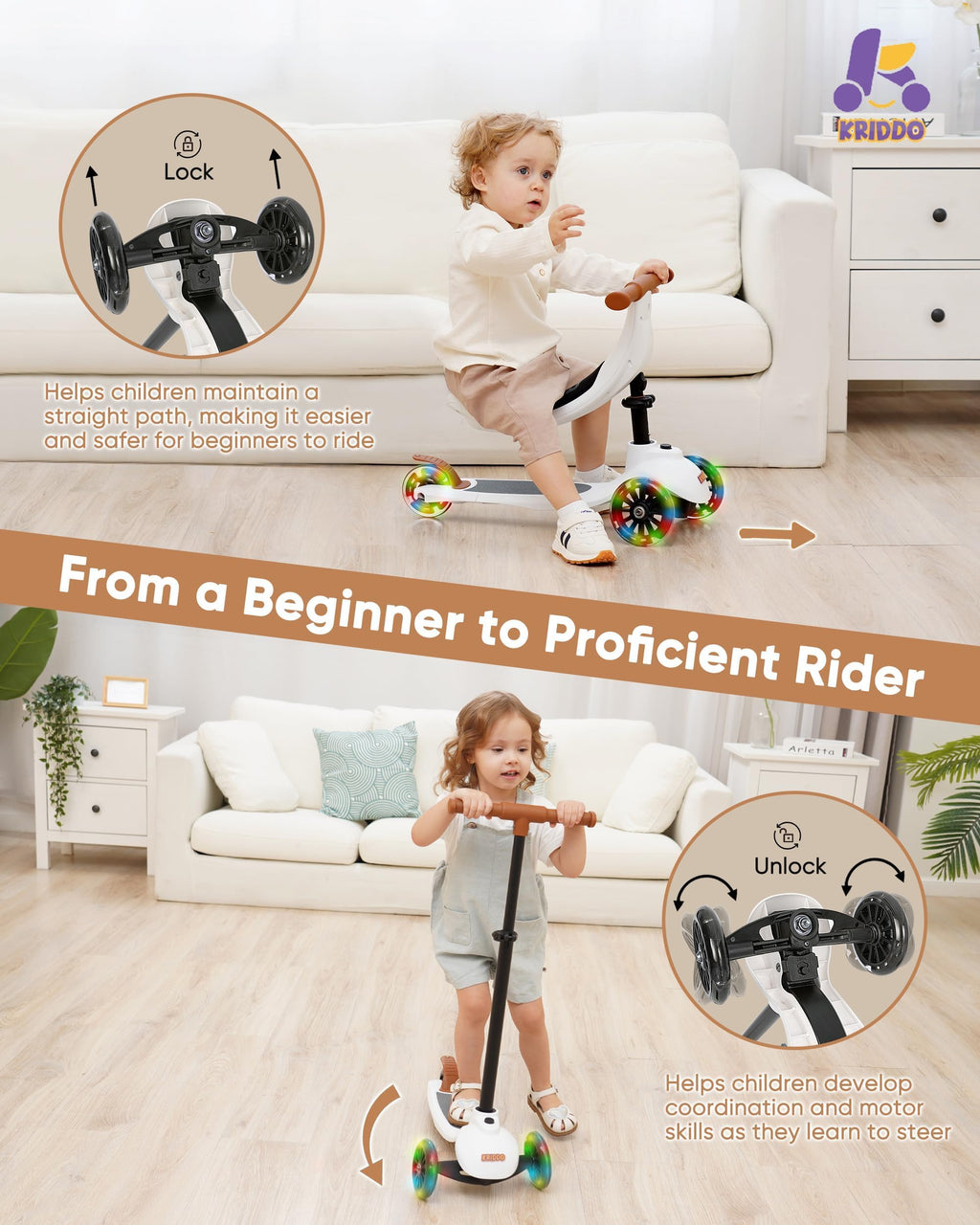 3-in-1 Toddler Scooter V47326