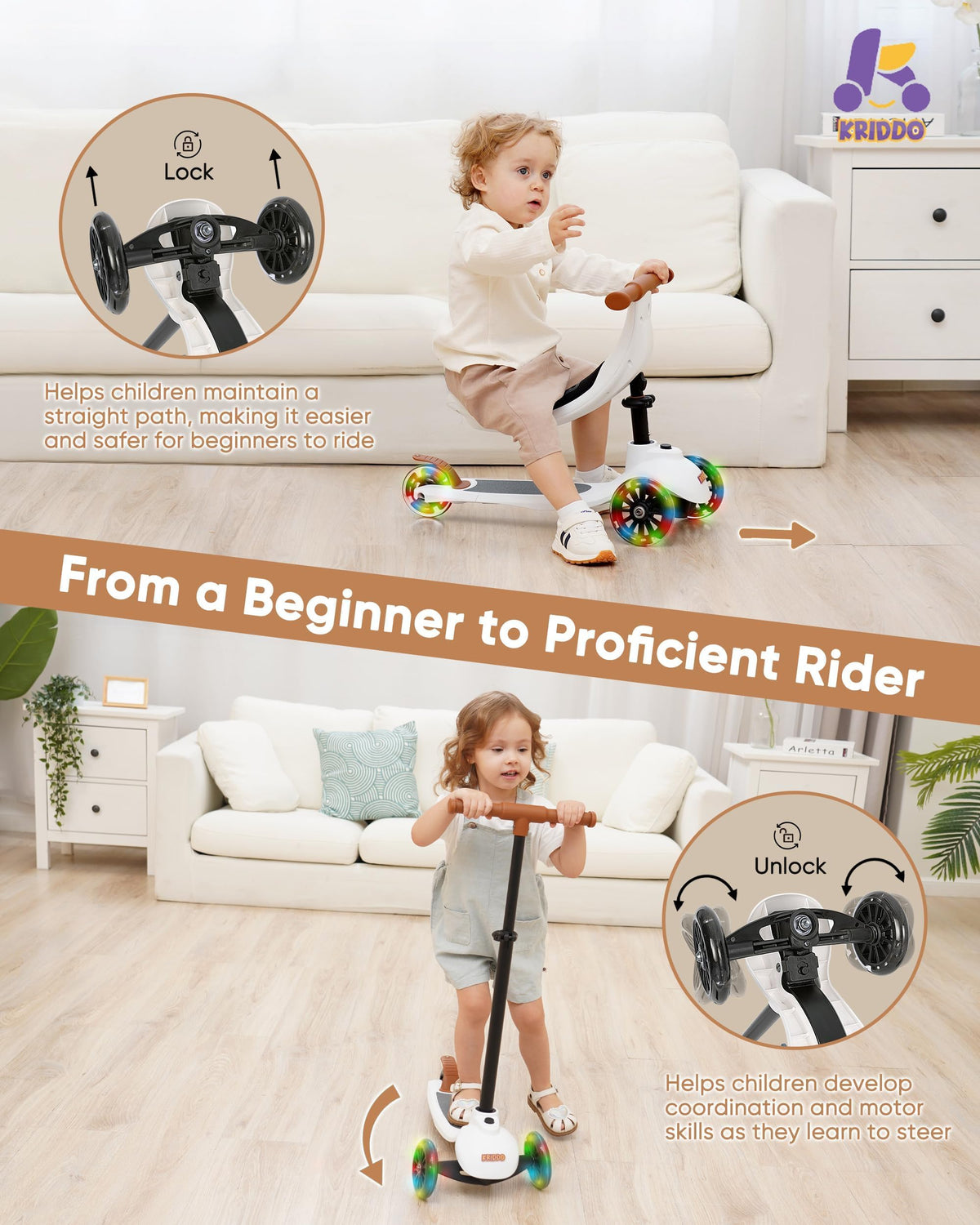 3-in-1 Toddler Scooter V47326