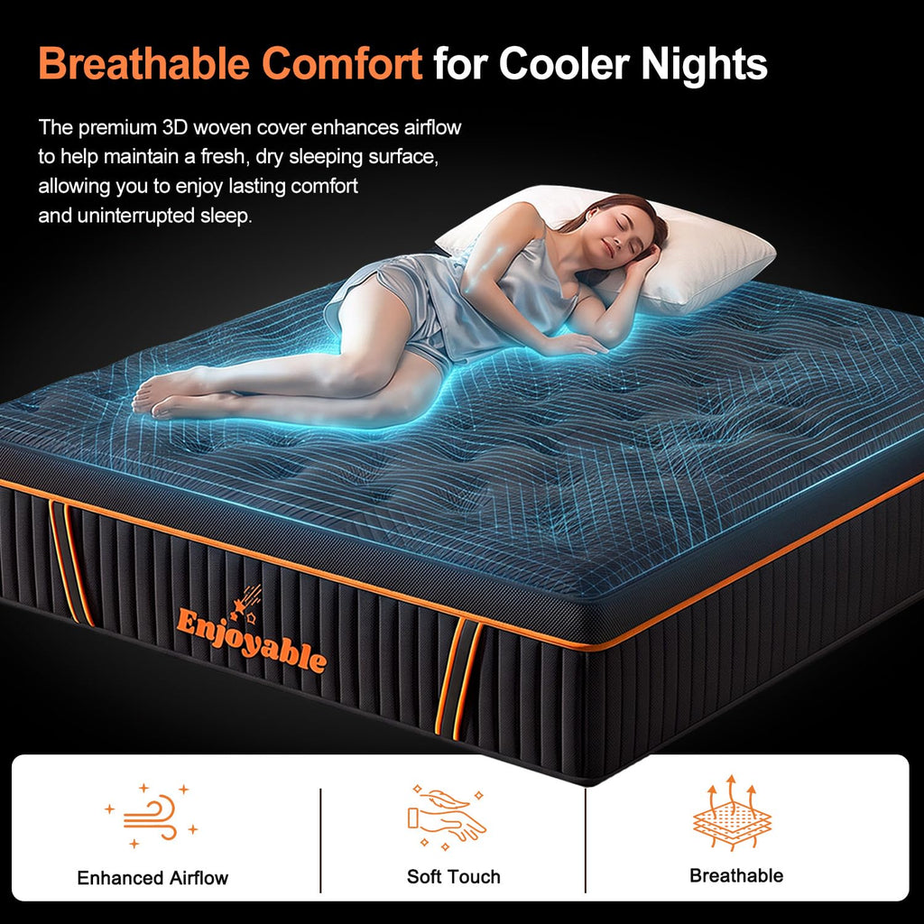 14 Inch Hybrid Full Size Mattress with Memory Foam & Pocket Springs N98636