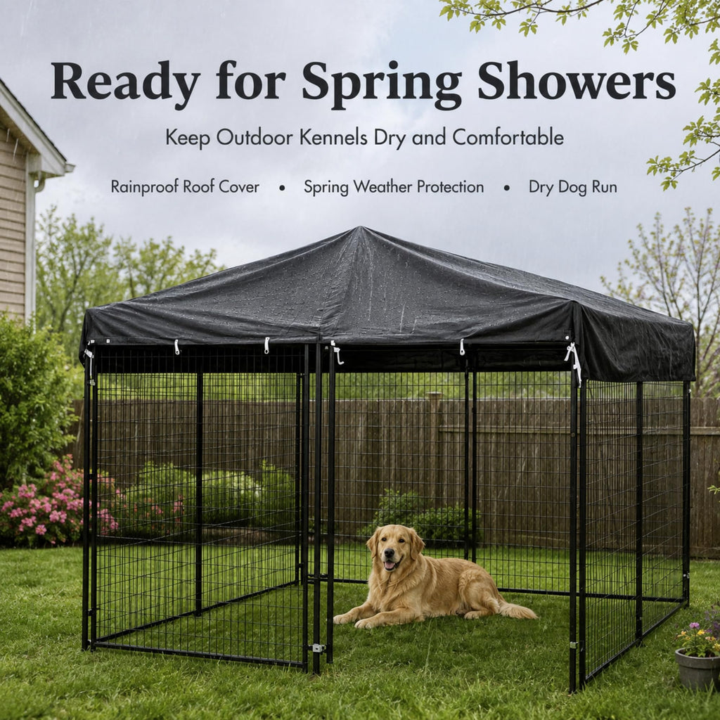 10x10 FT Heavy Duty Waterproof Dog Kennel Cover S368607