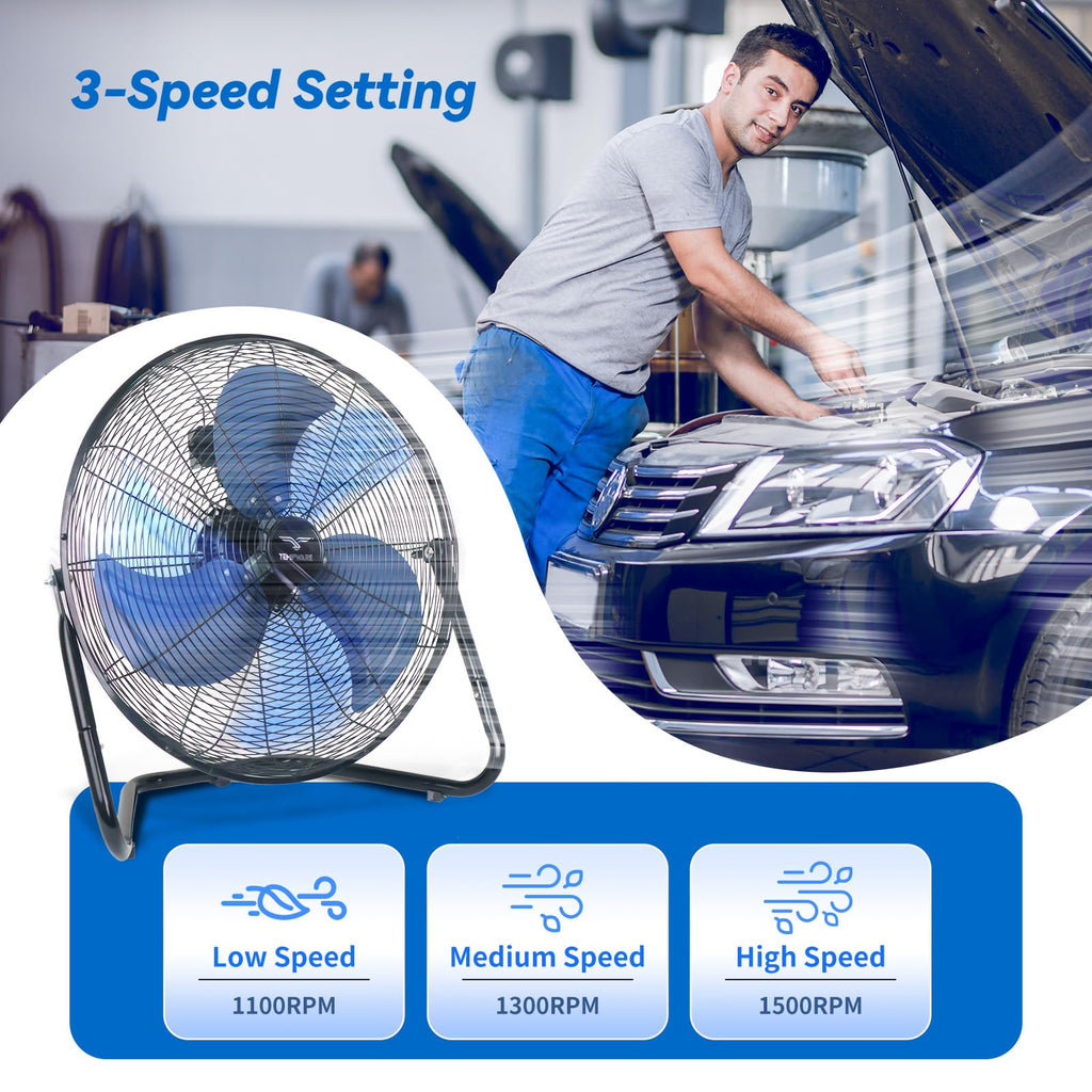 20 Inch High Velocity Industrial Floor Fan S3032