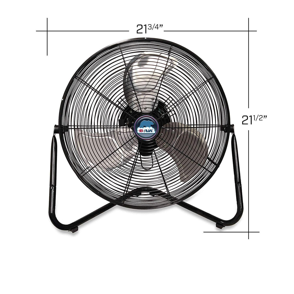 20" High Velocity Electric Floor Fan with 3-Speeds U8211