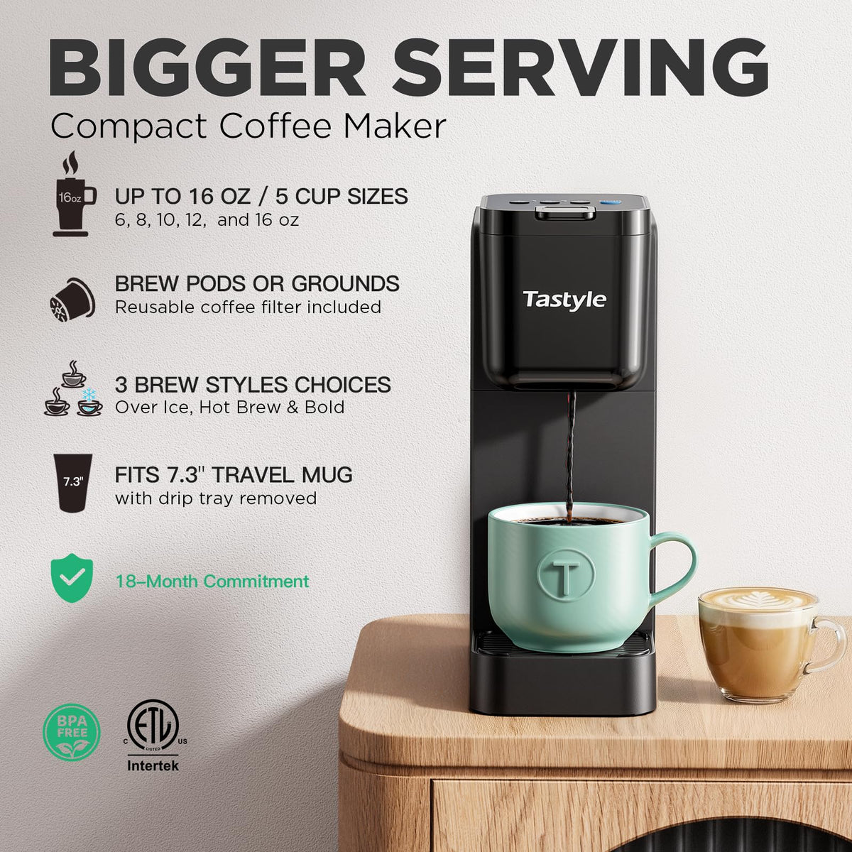 Single Serve Coffee Maker with Bold Brew E82933