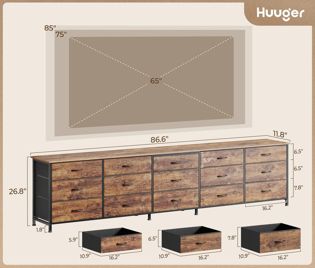 86.6 Inch Long Dresser F93960