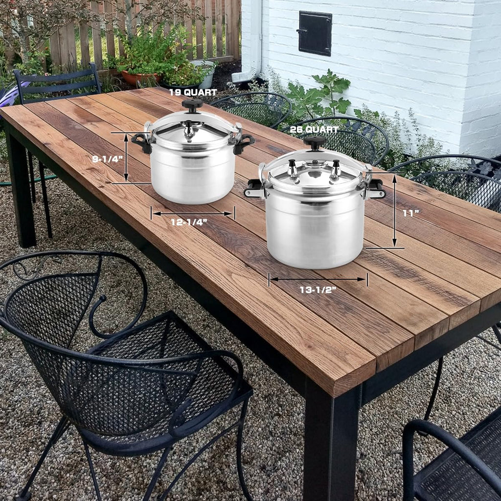 26 Quart Aluminum Stovetop Pressure Cooker T855