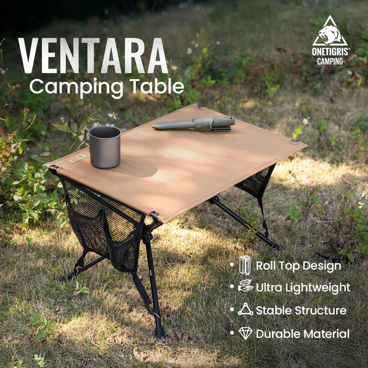 Ultralight Foldable Camping Table 2.4 lbs D3913