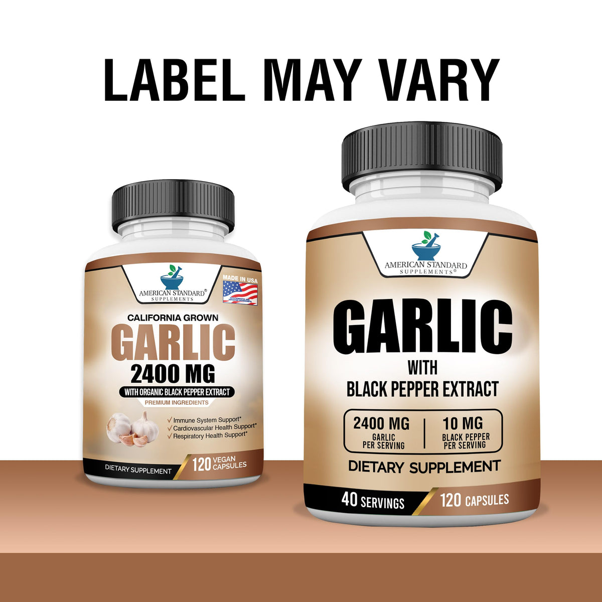 Garlic 2400mg with Black Pepper Fruit Extract 120 Capsules V60872