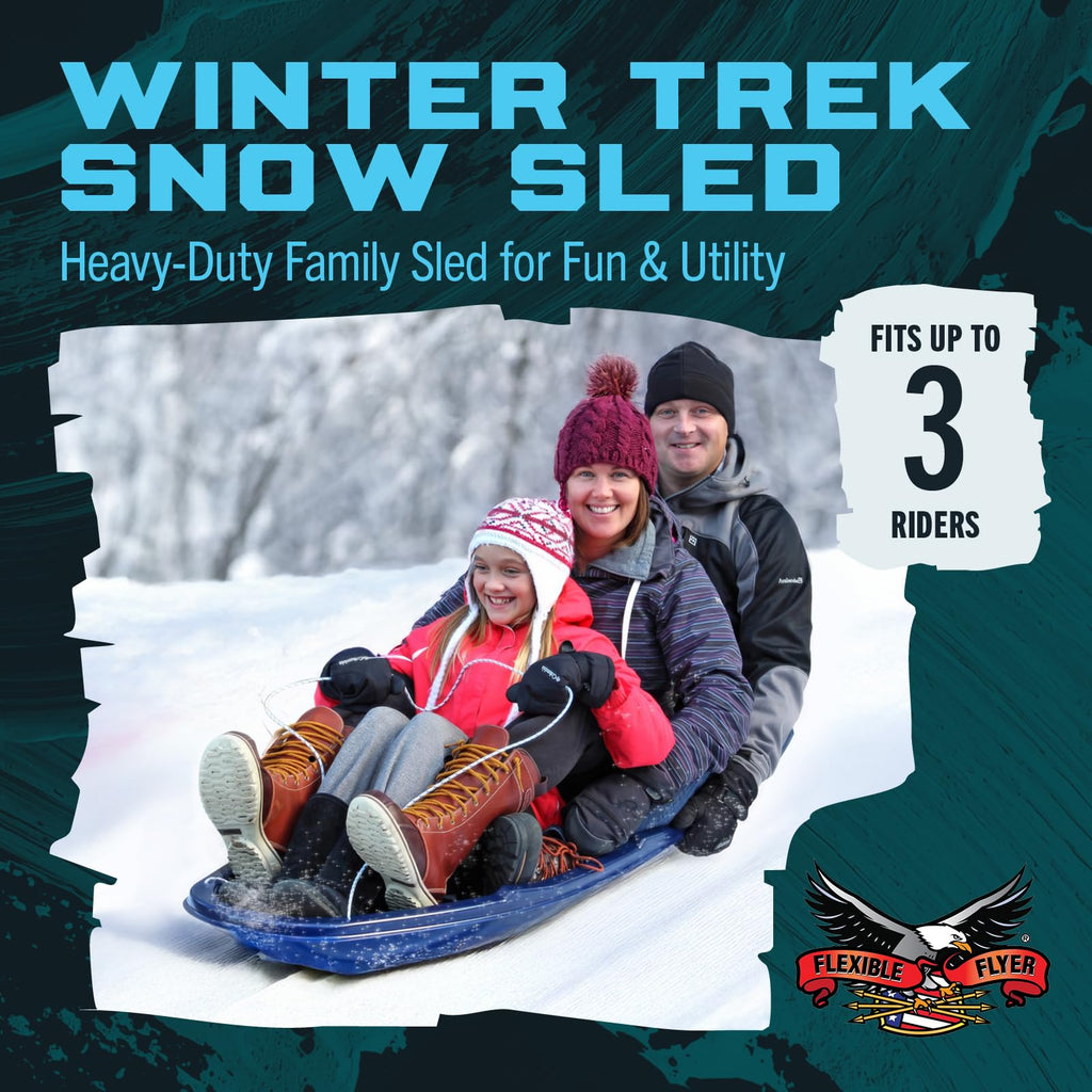 5.5 Ft 3-Person Heavy-Duty Snow Sled G5980