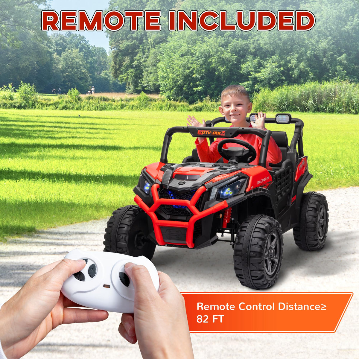 24V 2 Seater Electric Off-Road UTV Truck V4326