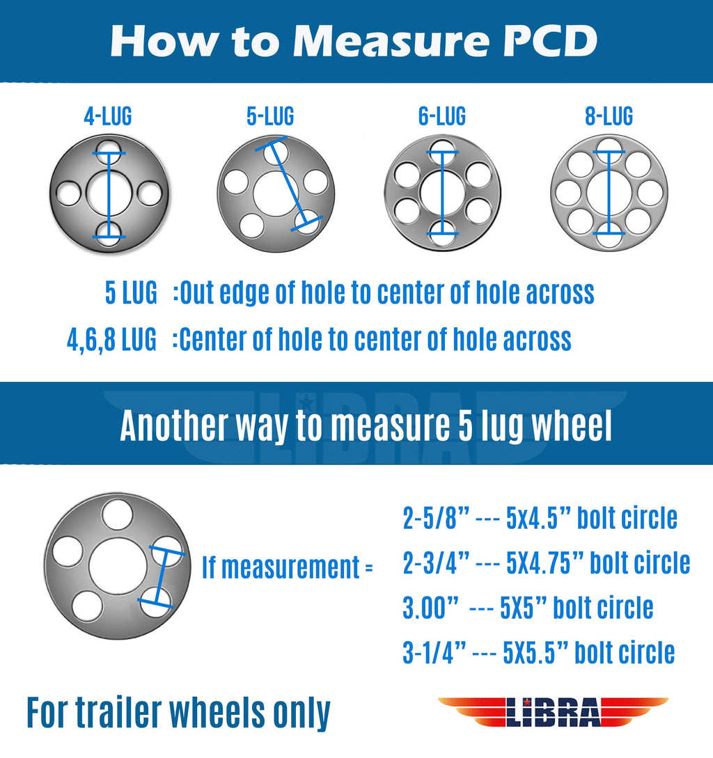 Trailer Tire Wheel ST205/75D15 6PR 101L 5X4.5 White Spoke Pk2 O16189