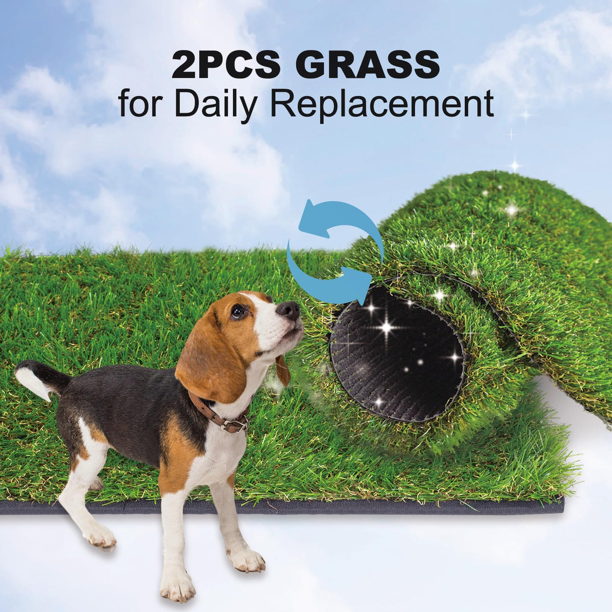 Dog Grass Pad with Tray E8431