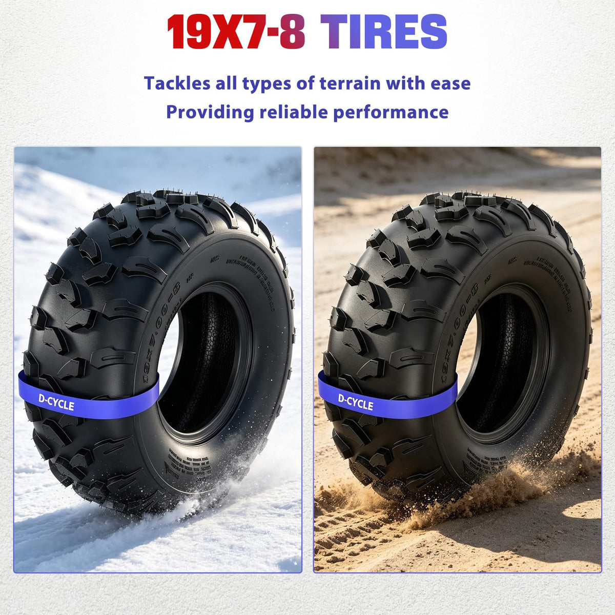 19x7-8 ATV UTV Tubeless All-Terrain Tire T796273