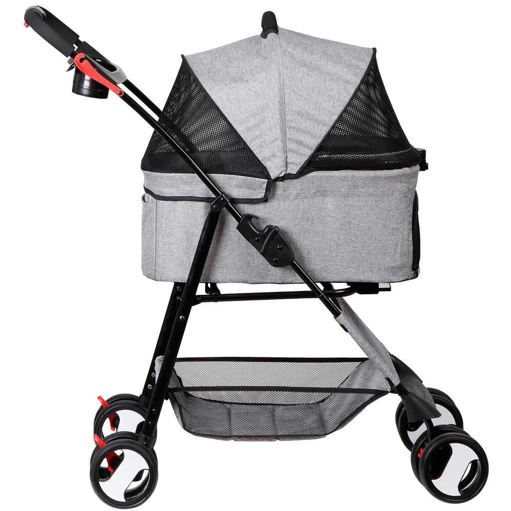 3 in1 Foldable Pet Stroller with 4 Wheels G56796