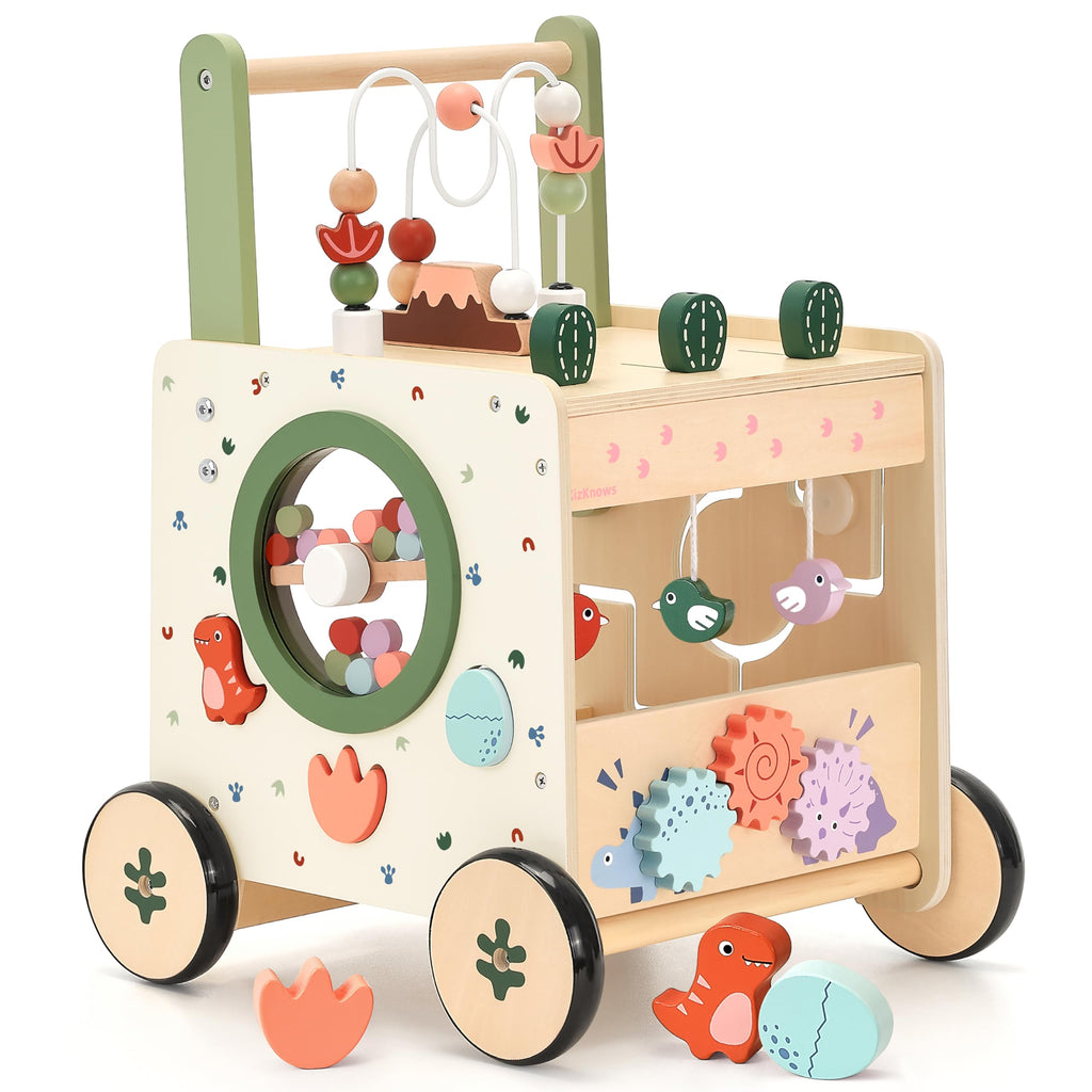 Wooden Baby Walker with Activity Center E45410