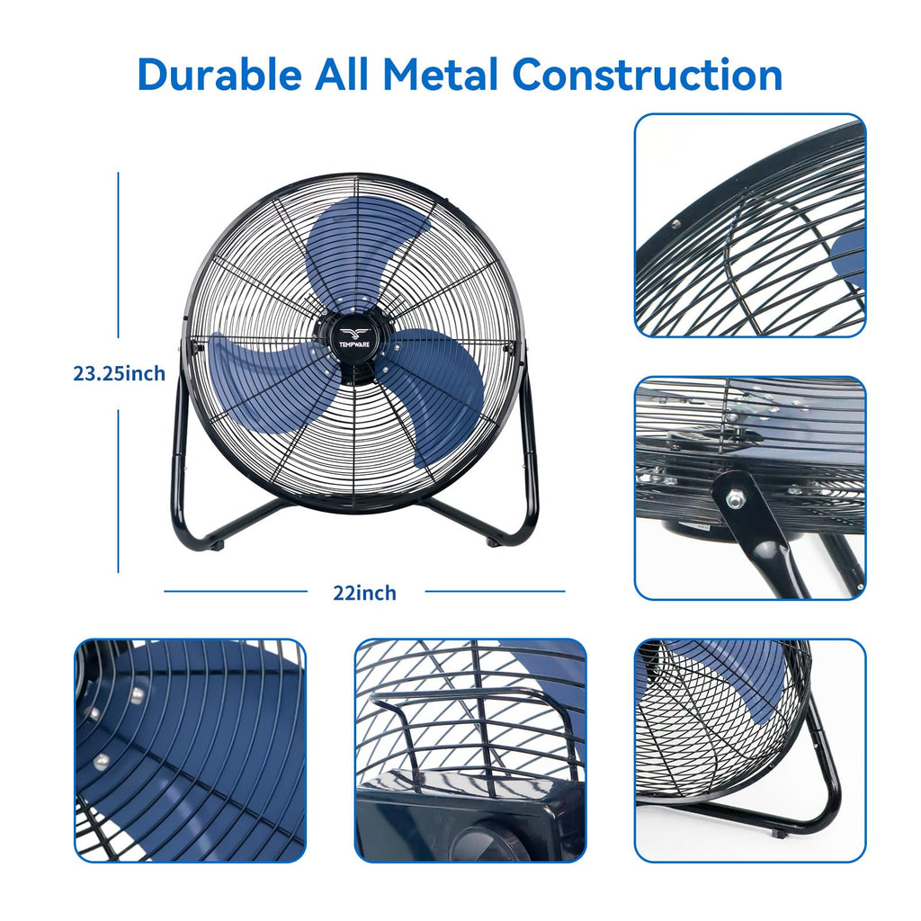 20 Inch High Velocity Industrial Floor Fan S3032