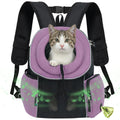 Hands Free Front Pet Carrier Backpack, 10 lbs, Purple G927