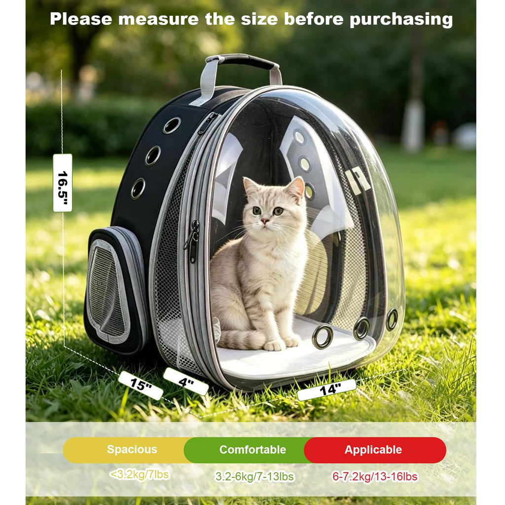 Expandable Pet Backpack Cats Dogs Carrier Bag L20369