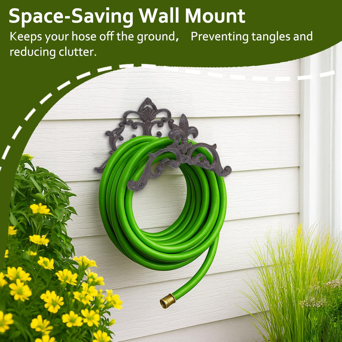 Cast Iron Wall Mount Hose Holder A519