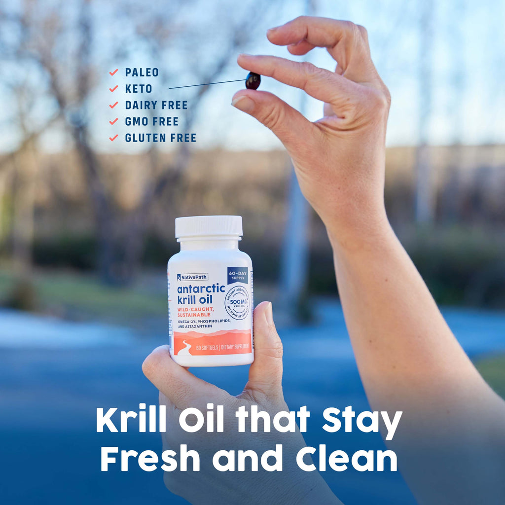 Antarctic Krill Oil 500mg Omega-3 60 Softgels P643676