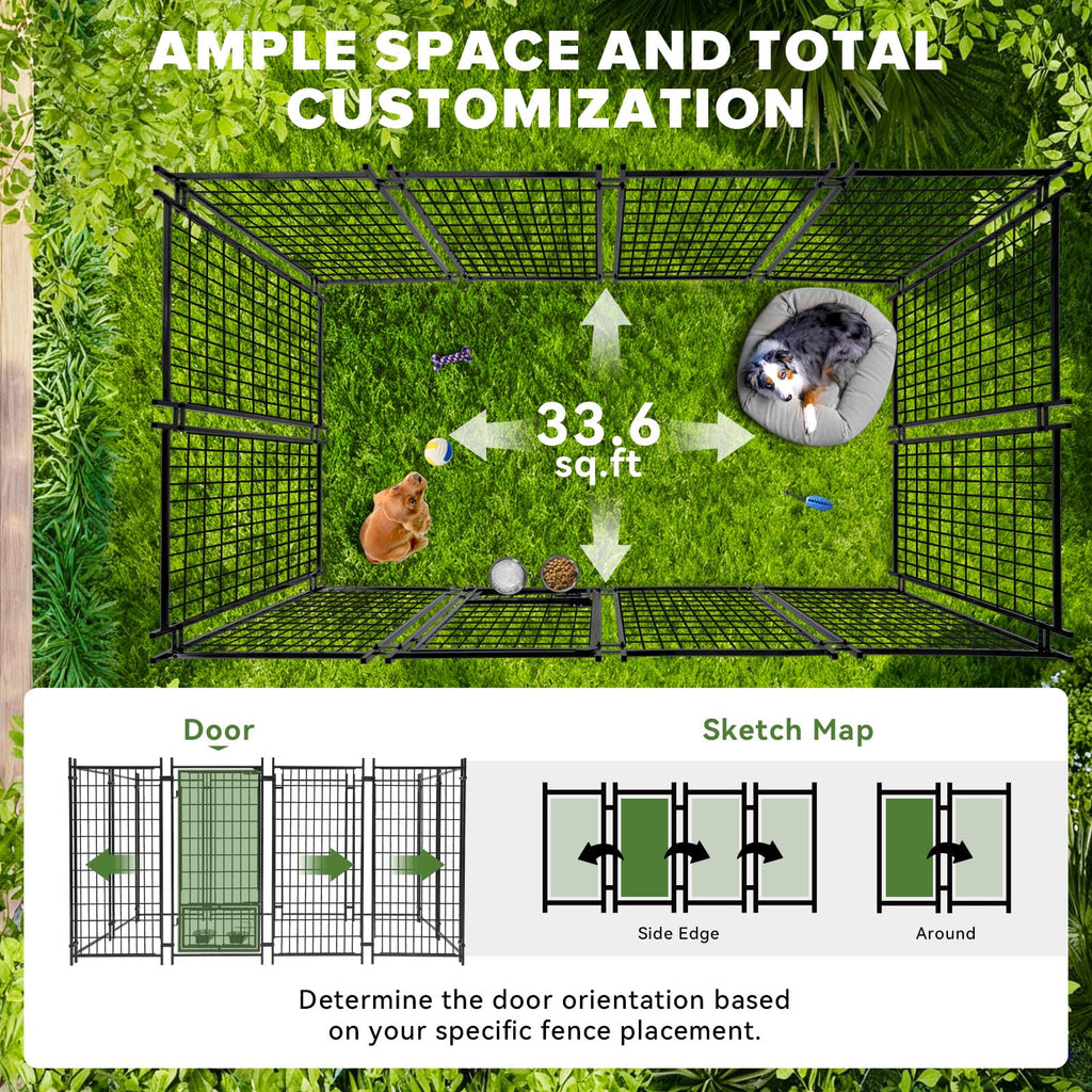 8x4x5FT Outdoor Dog Kennel T291135