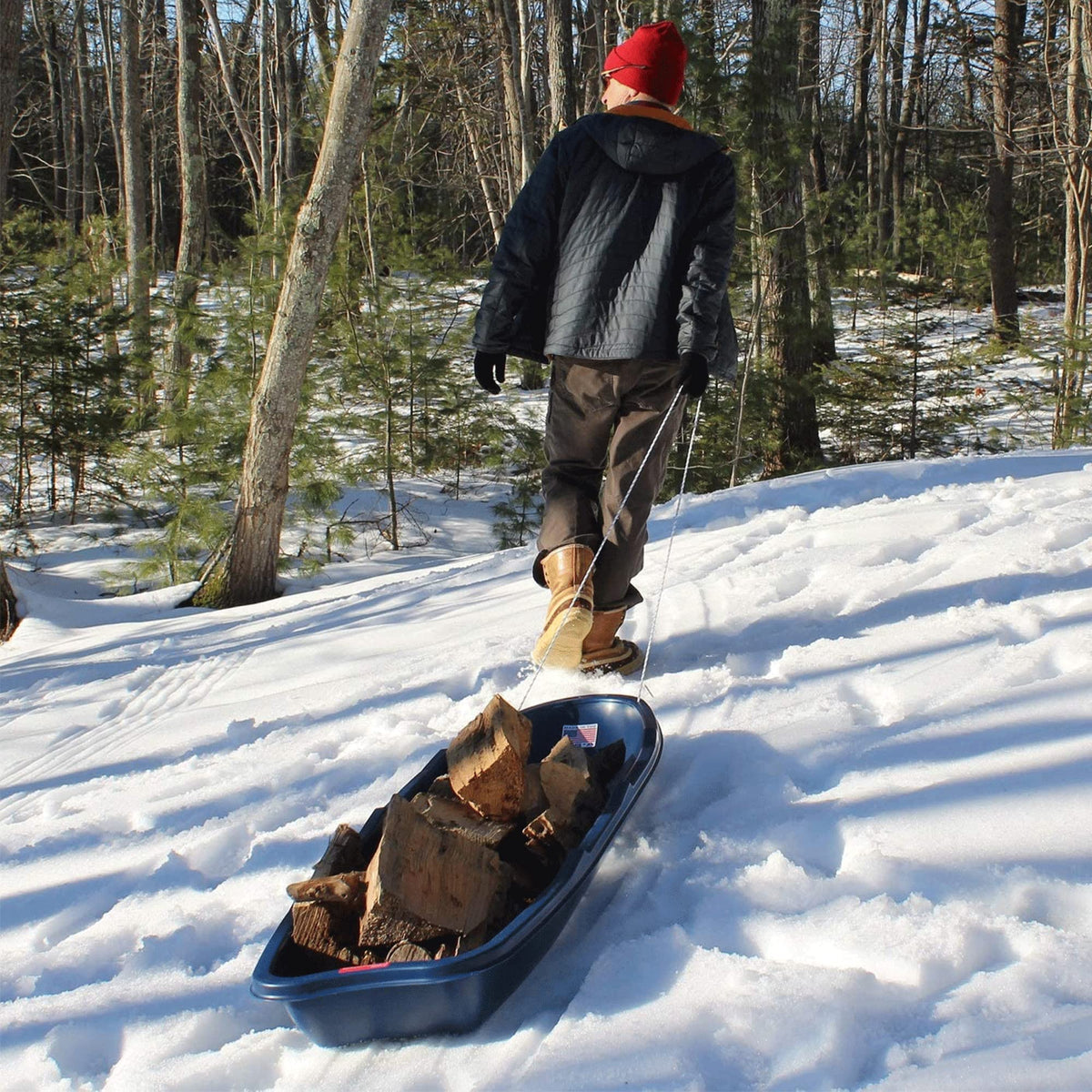 5.5 Ft 3-Person Heavy-Duty Snow Sled G5980